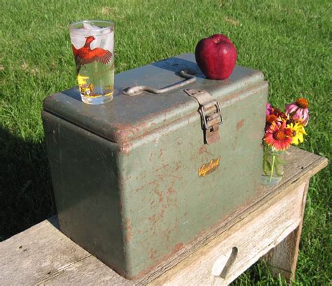 antique ice box metal|ice box 1950s images.